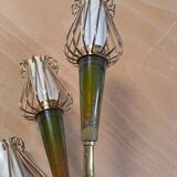 Art Deco wall light duo