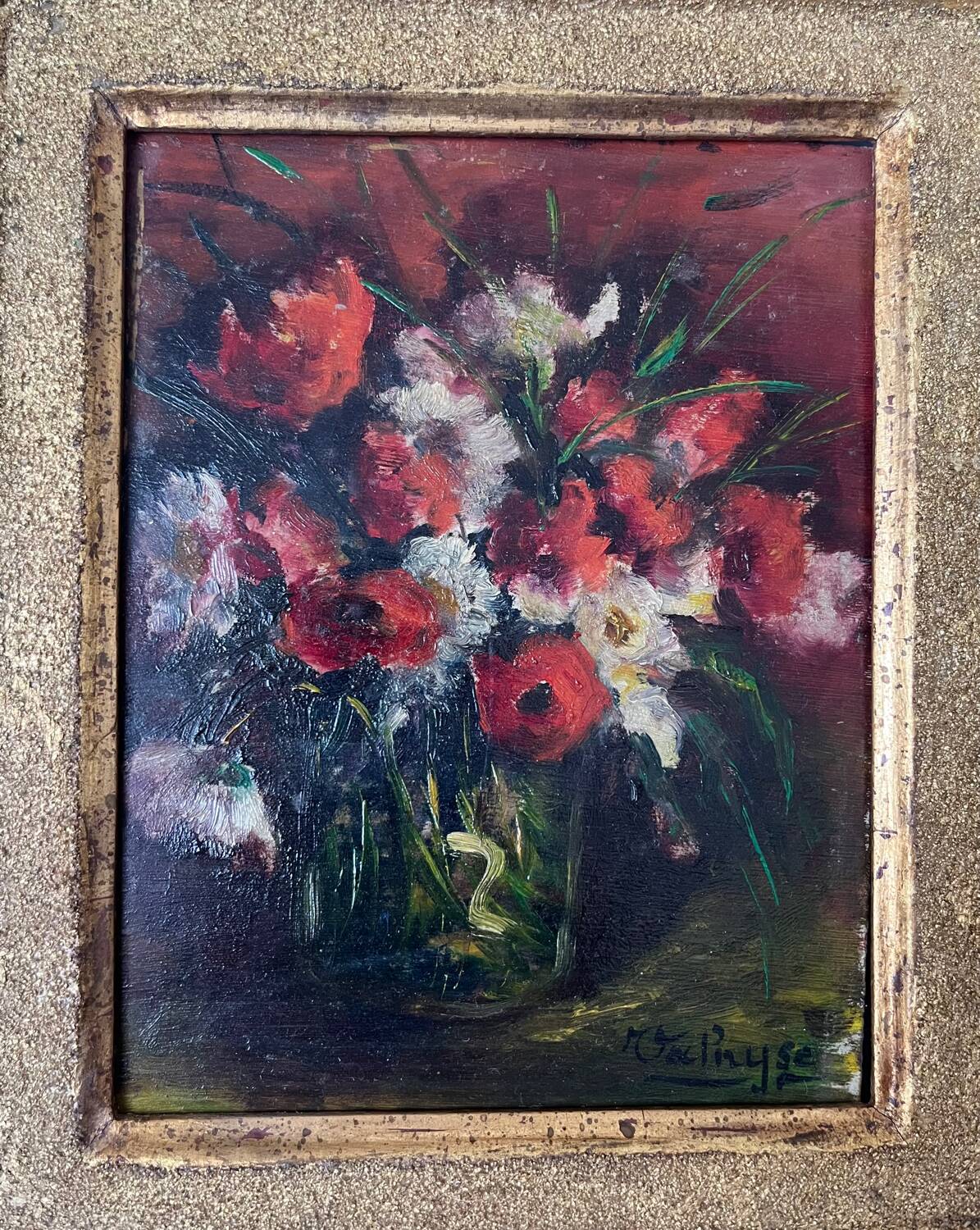 Painting: oil on panel Still life