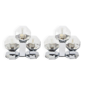 Pair of Two Wall Sconces by Motoko Ishii for Staff, Germany, 1970s