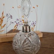 Chiseled crystal bottle