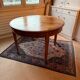 Waxed cherry wood dining table