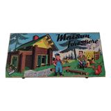 Vintage wooden construction game "The Forest House"