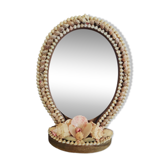 Vintage shell mirror