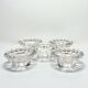 Vintage Art Deco candlestick in transparent moulded crystal glass