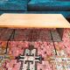 Black metal wood coffee table