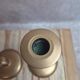 Pair of antique weighted brass candlesticks – neoclassical style