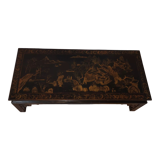 Japanese coffee table black and gold lacquer 1900