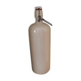 Bouteille blanche en grès