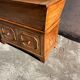 Old wooden baker's chest with storage drawers