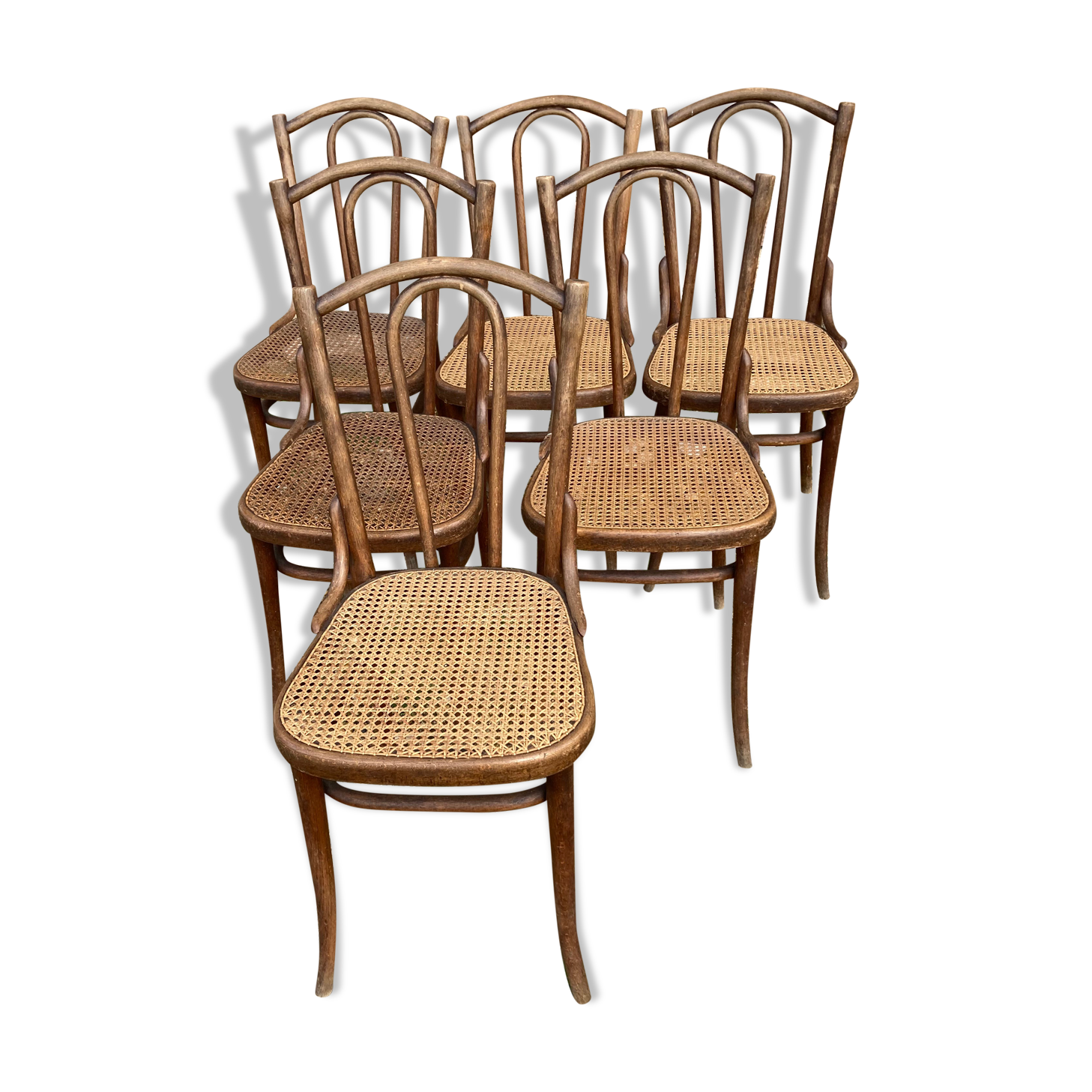 Series of 6chairs bistro Thonet
