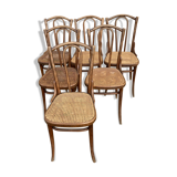Series of 6chairs bistro Thonet