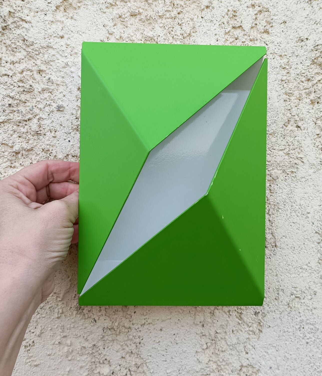 Wall lamp shape vintage origami