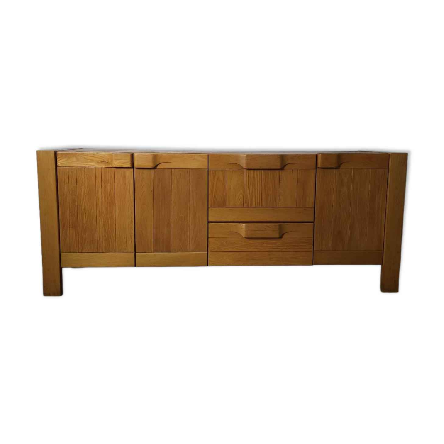 Solid Elm Buffet – Maison Regain, 1970s