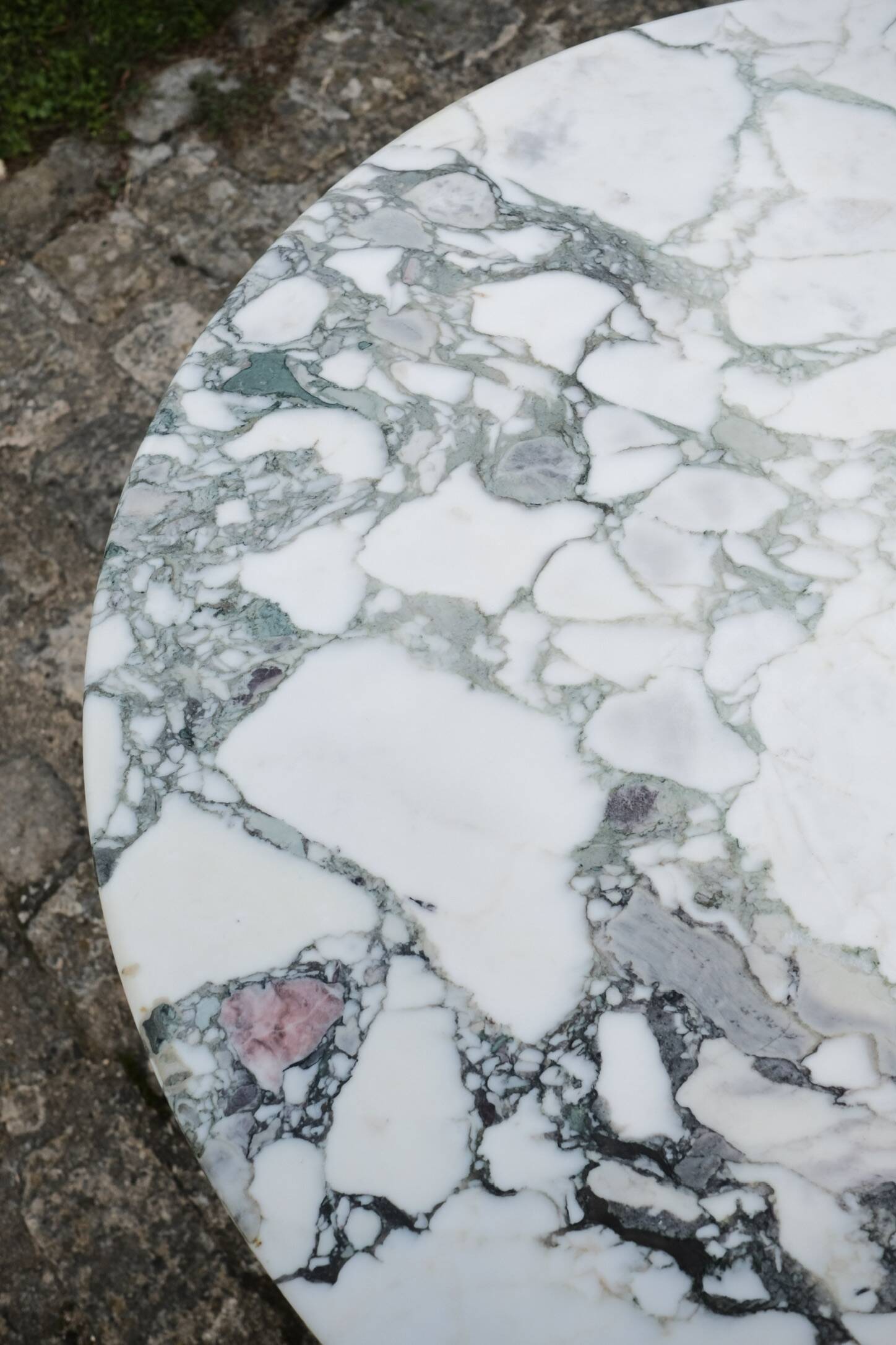 Medici Breccia marble dining table, Italy, 1970s
