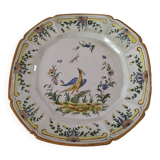 Antique Nevers earthenware plate, late 19th century