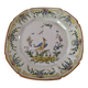 Antique Nevers earthenware plate, late 19th century