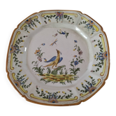 Antique Nevers earthenware plate, late 19th century