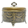 ABC Neoclassical Sugar Bowl, Silver-Plated Brass, Austria, 19th Century