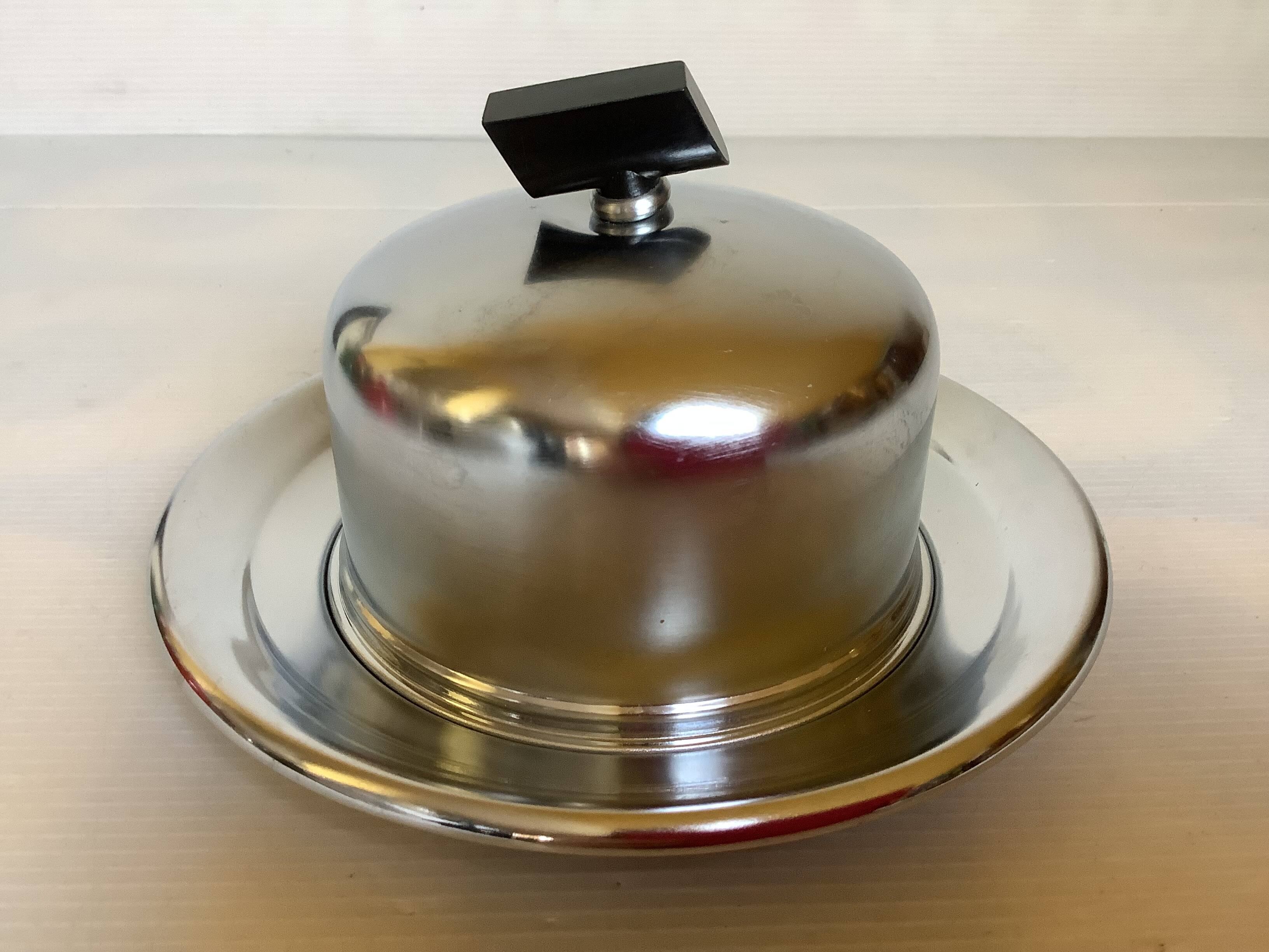 Old bell-shaped butter dish Demeyere Belgium