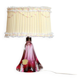 Vintage 1960s Val St-Lambert Belgium Crystal Table Lamp
