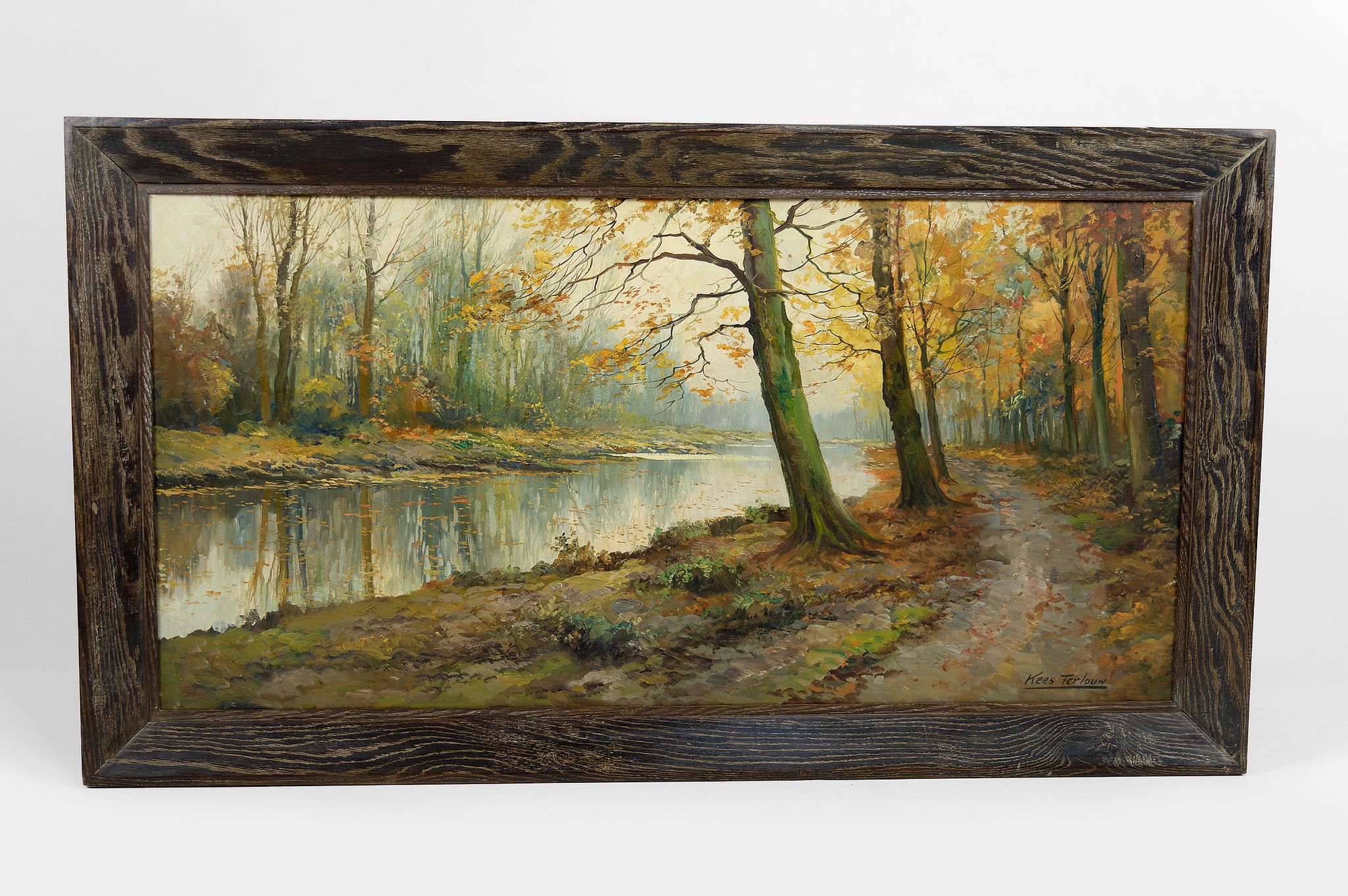 Autumn Landscape by Kees Terlouw, Impressionist painting, France, circa 1910