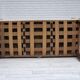 1950s, Danish sofa-daybed, red/beige furniture wool, ash wood legs.