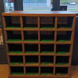 Workshop cabinet with compartments