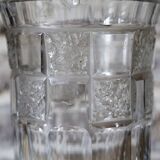 Vase en cristal taillé par A. Houillon (1885-1954)