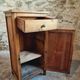 Small vintage pine storage cabinet – Antique French workshop furniture