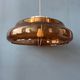 Suspension Space Age UFO en plexiglas orange/marron