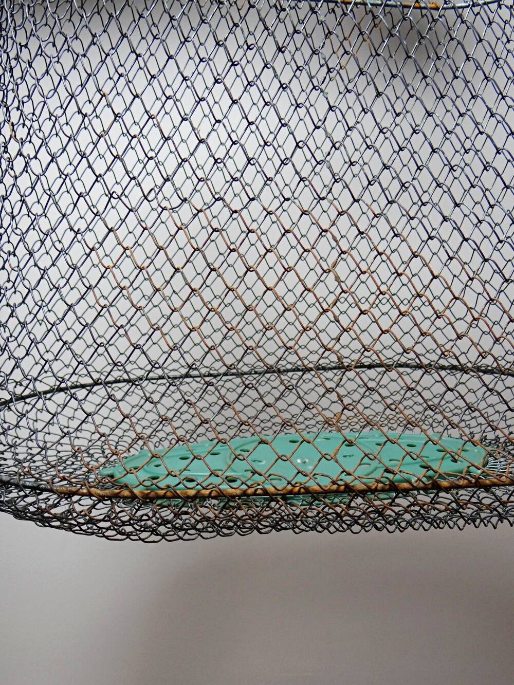 Vintage XL fishing net or basket Maillinox from the 80s-90s.