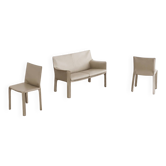 Mario Bellini set of two CAB 412 & 414 beige