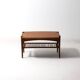 Vintage webbing coffee table in teak, 1960s