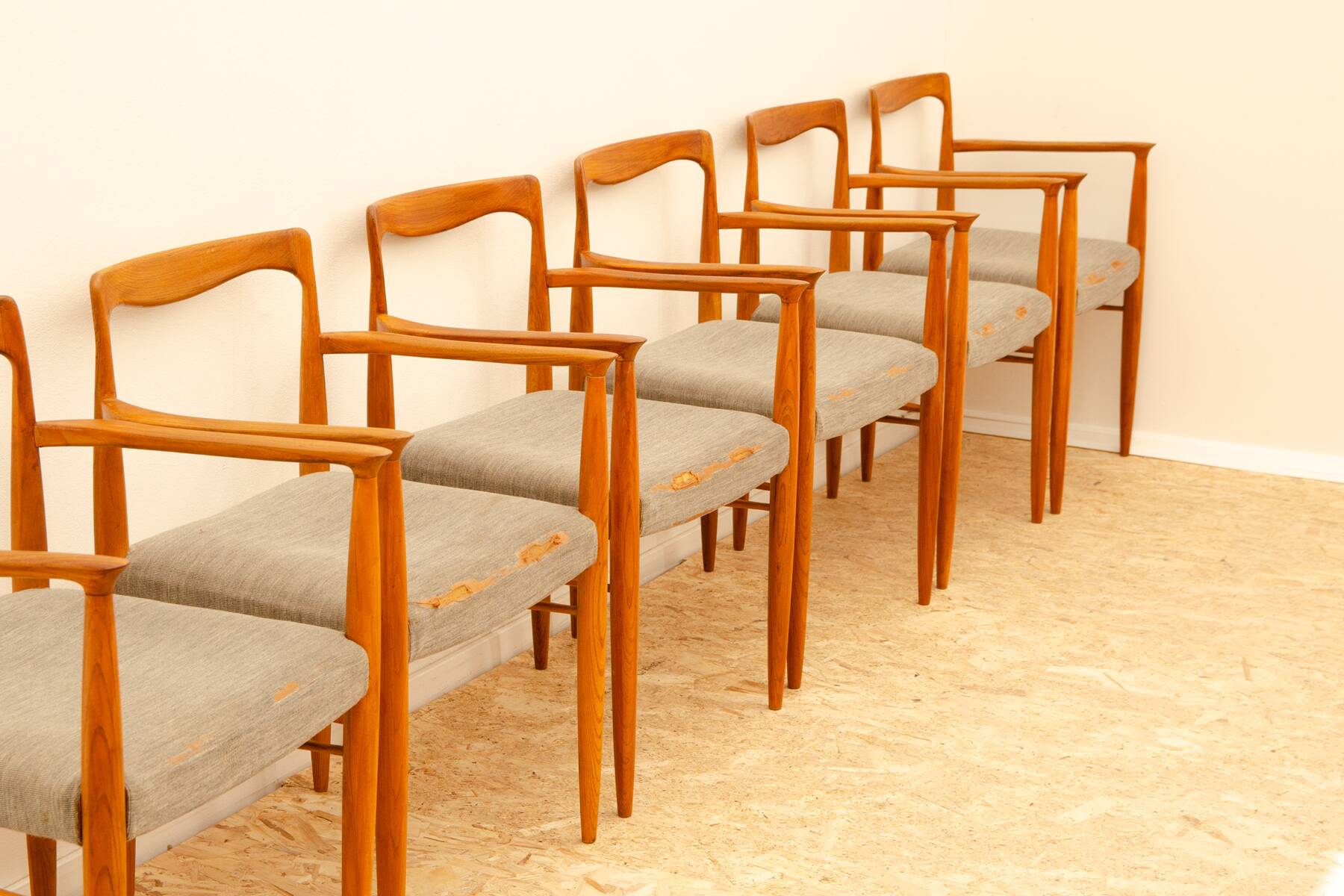 Chaises de salle à manger de style scandinave par Sedláček & Vyčítal, Tchécoslovaquie, années 1970