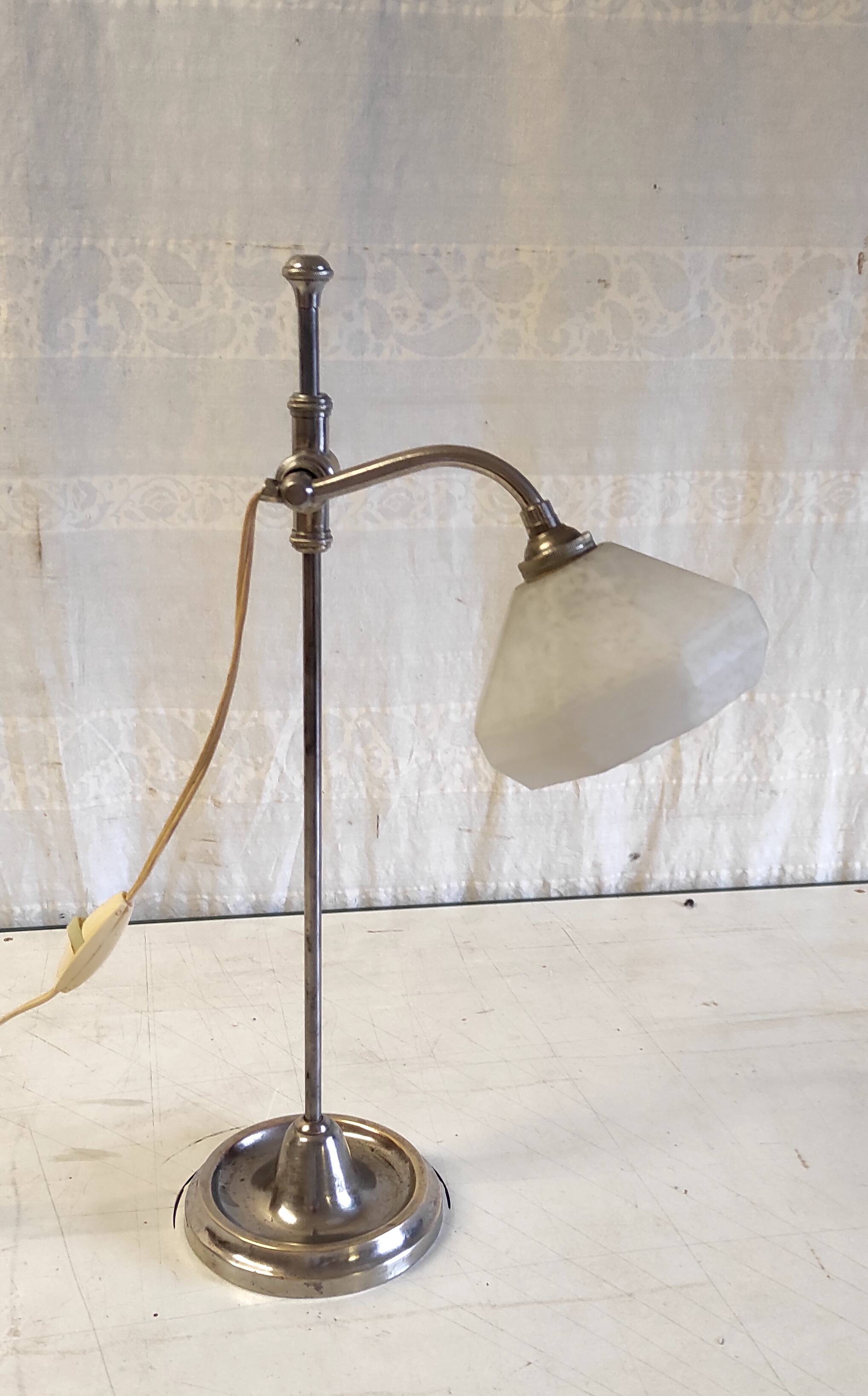 Art-deco adjustable table lamp - 1930s/40s