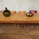 Farmhouse table bistro table in solid beech