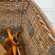 SNCF wicker trunk – vintage industrial chest from the 1940s