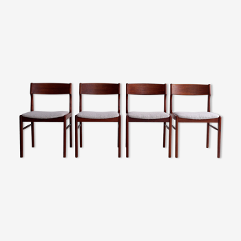 Suite of 4 teak chairs by Stantic 1960