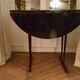Table folding round vintage Danish