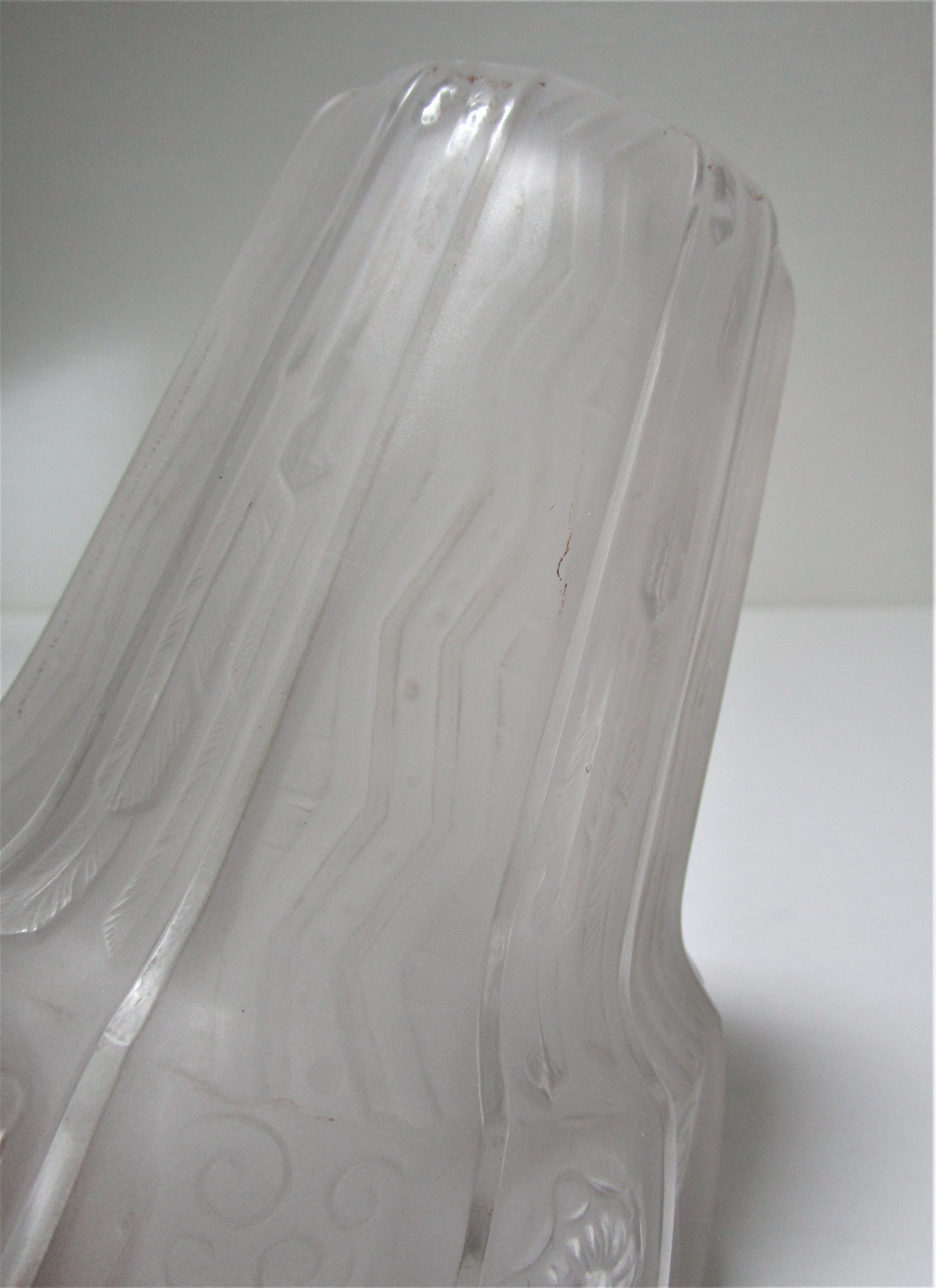 Tulip molded glass Muller brothers Lunéville Art Deco
