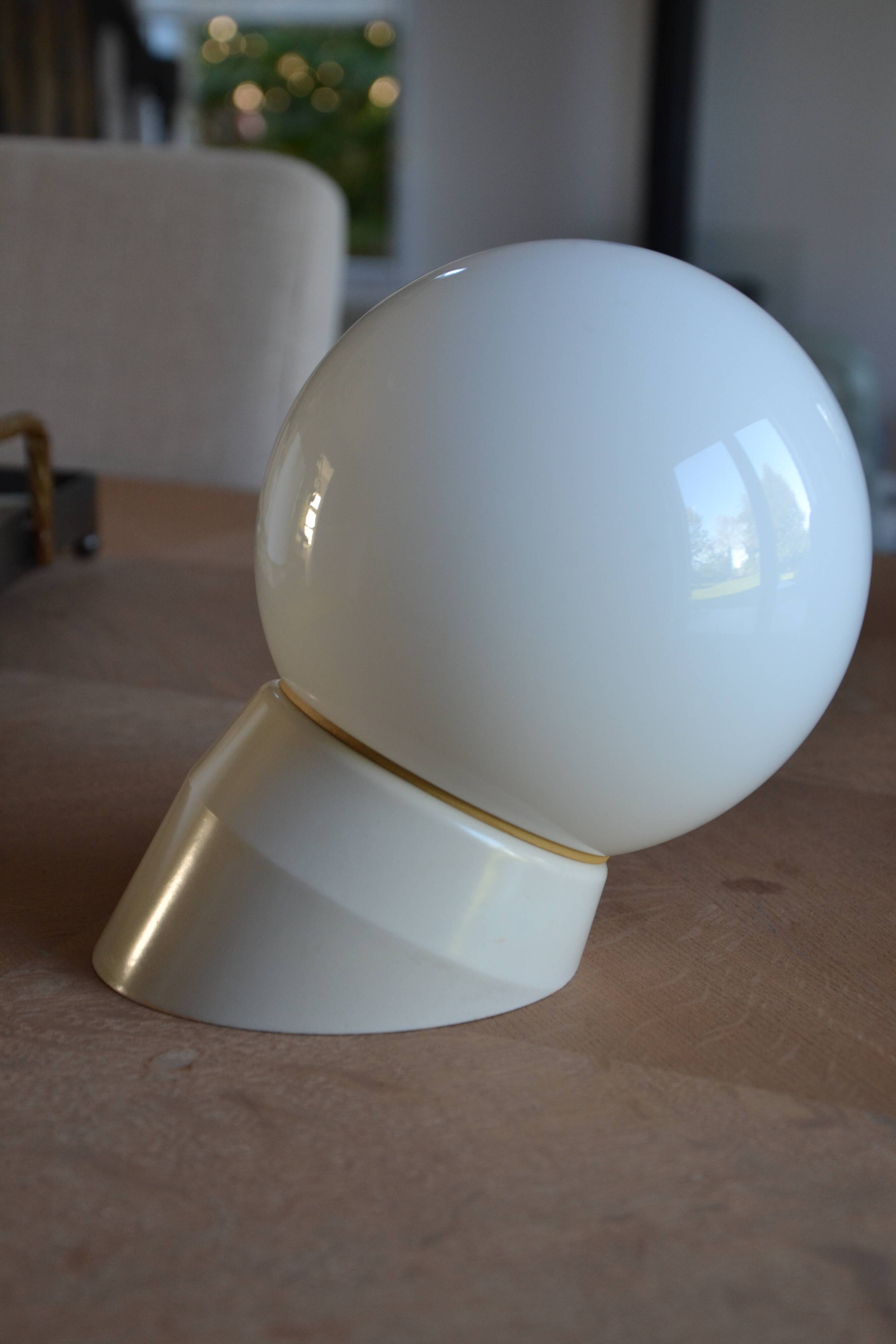 Vintage opaline wall lamp