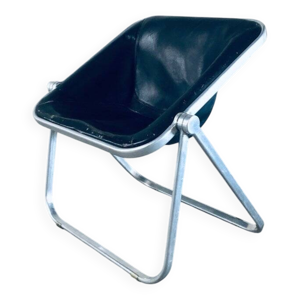 Plona Leather Side Chair - 1970s