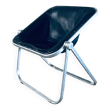 Plona Leather Side Chair by Giancarlo Piretti for Castelli, 1970s