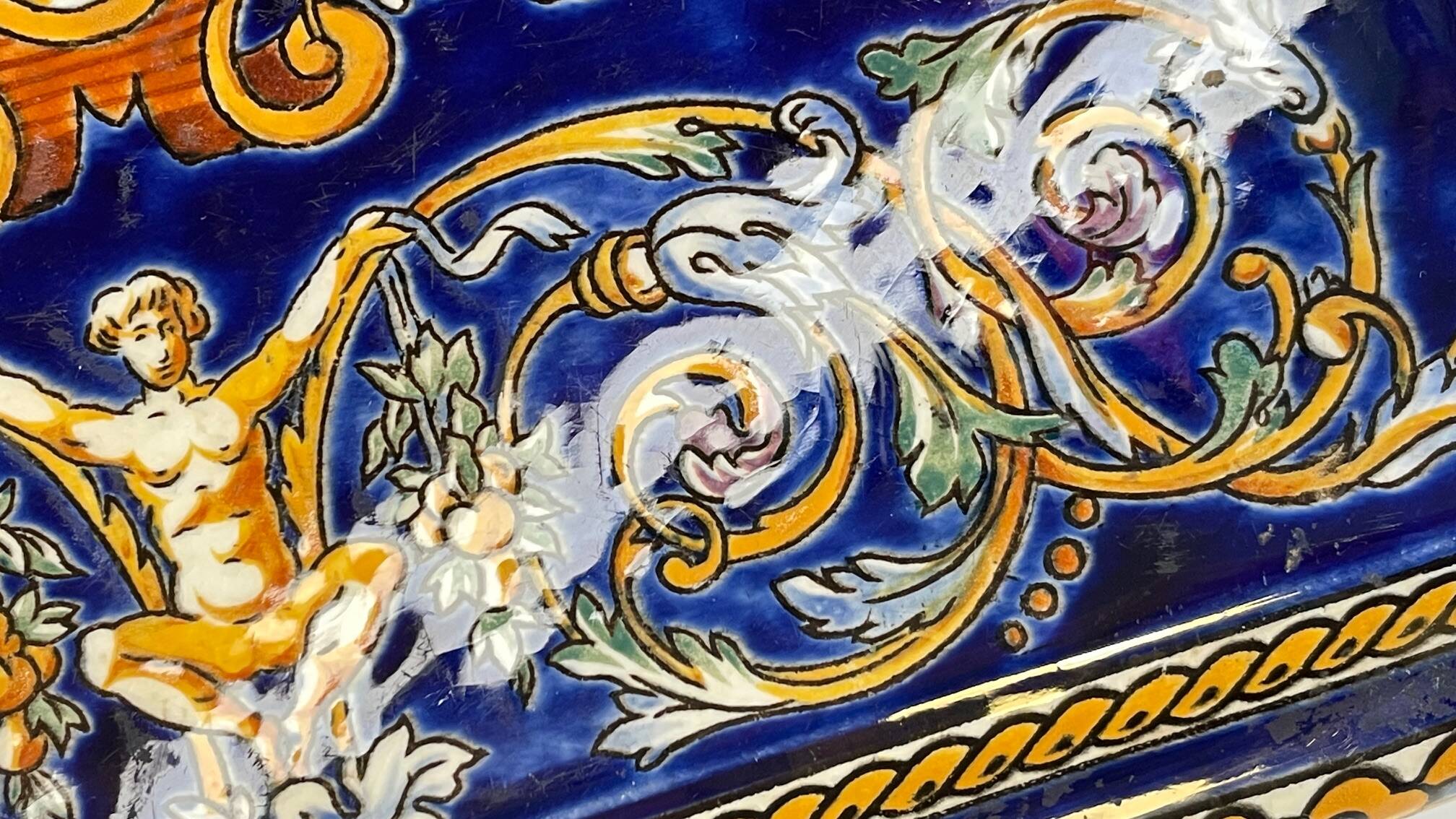 Ceramic coaster from gien france