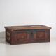 Antique red trunk with floral decoration (c.1920)