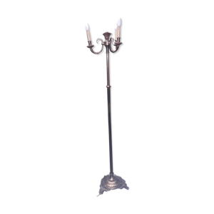 Lampadaire bronze doré