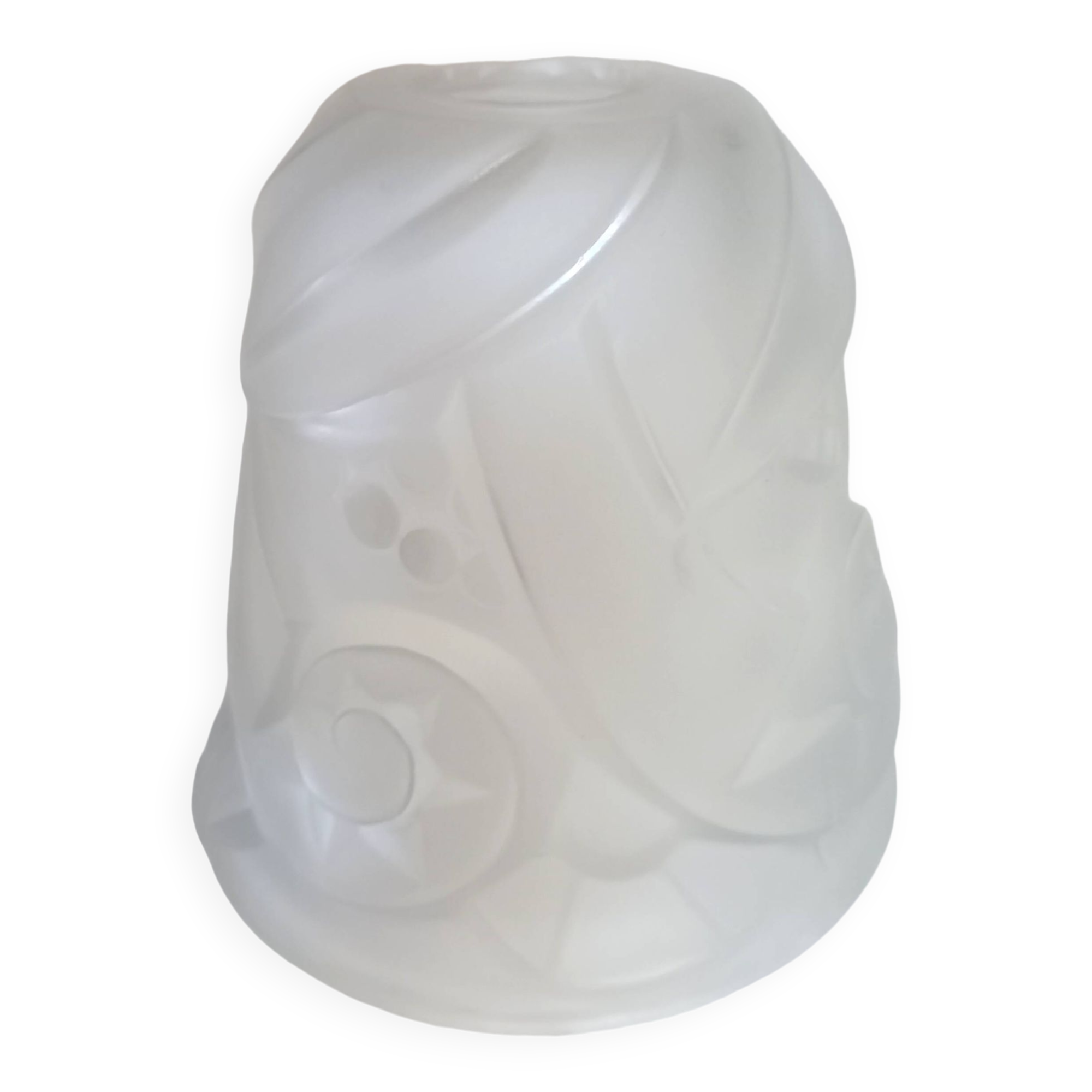 Art Deco pressed glass tulip L'ELF