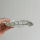 Cendrier vintage en verre translucide
