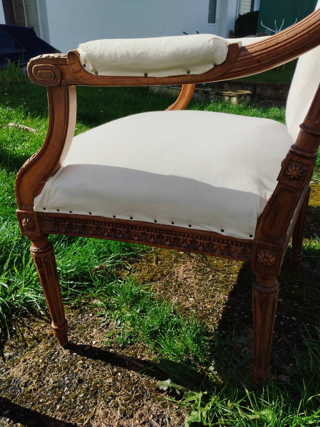 Pair of old Louis XVI style armchairs