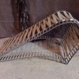 Design armchair 1980 + ottoman recliner